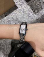 Cartier Imported Quartz Movement Stainless Steel Stainless Steel Case19*35MM White Watch